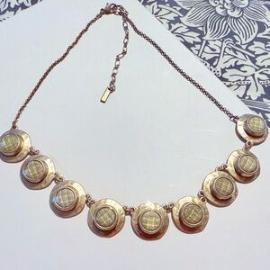 Elegant Gold Necklace with Circular Accents